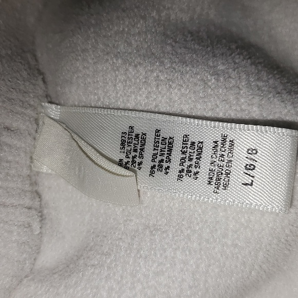 Skims cozy knit  warm fleece joggers leggings white size large - Picture 5 of 7